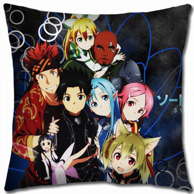 Sword Art Online Double-sided full color pillow cushion 45X45CM-d5-44 NO FILLING