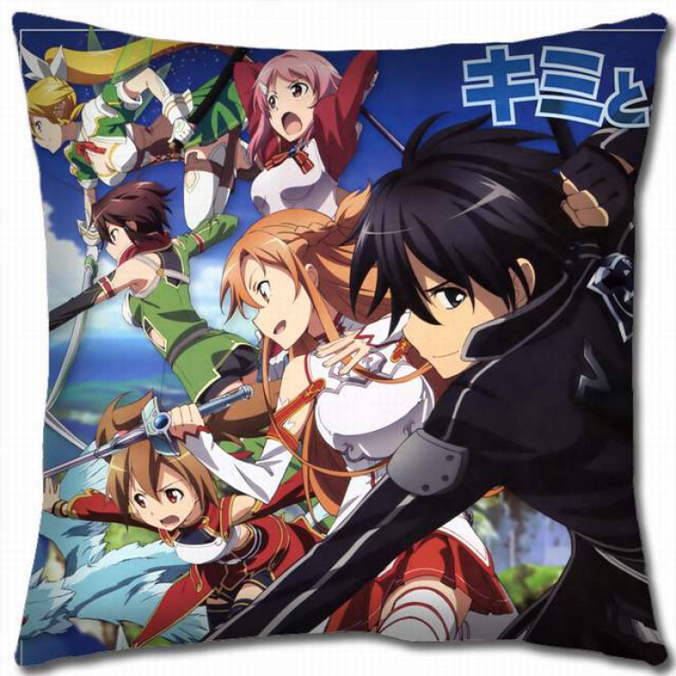 Sword Art Online Double-sided full color pillow cushion 45X45CM-d5-46 NO FILLING