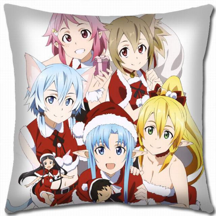 Sword Art Online Double-sided full color pillow cushion 45X45CM-d5-5 NO FILLING