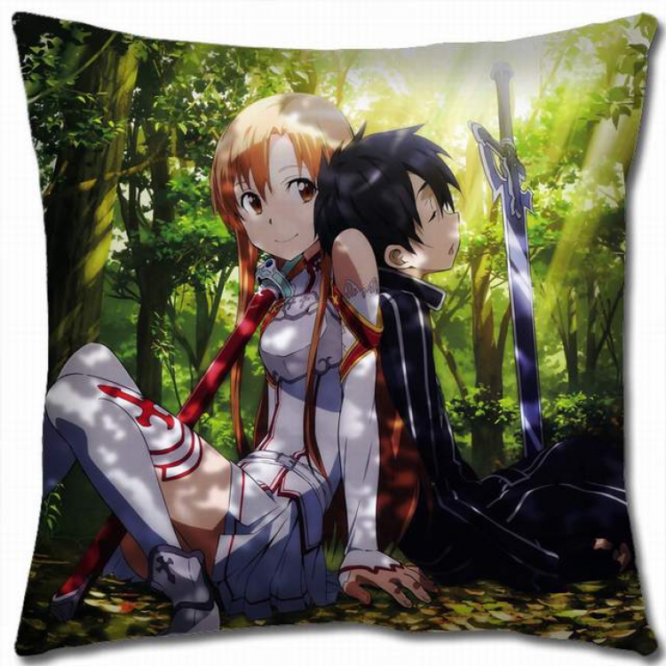 Sword Art Online Double-sided full color pillow cushion 45X45CM-d5-52 NO FILLING