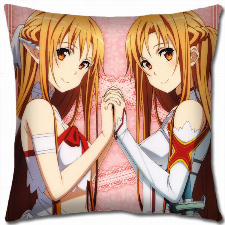 Sword Art Online Double-sided full color pillow cushion 45X45CM-d5-53 NO FILLING