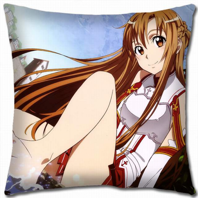 Sword Art Online Double-sided full color pillow cushion 45X45CM-d5-56 NO FILLING