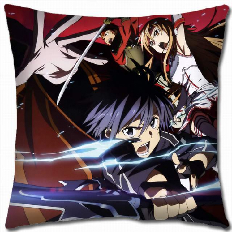 Sword Art Online Double-sided full color pillow cushion 45X45CM-d5-55 NO FILLING