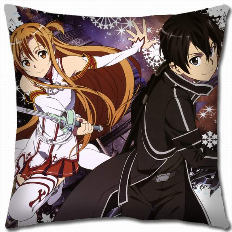 Sword Art Online Double-sided full color pillow cushion 45X45CM-d5-6 NO FILLING