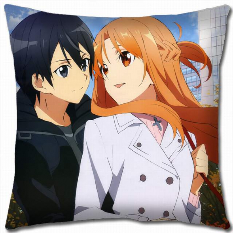 Sword Art Online Double-sided full color pillow cushion 45X45CM-d5-8 NO FILLING
