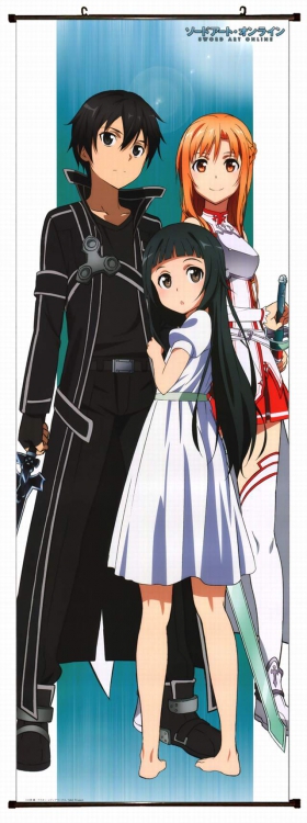 Sword Art Online Plastic pole cloth painting Wall Scroll 60X170CM preorder 3 days d5-37 NO FILLING