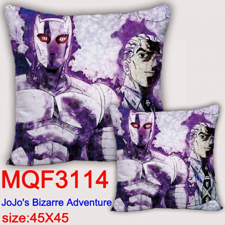 JoJos Bizarre Adventure Double-sided full color pillow dragon ball 45X45CM MQF 3114