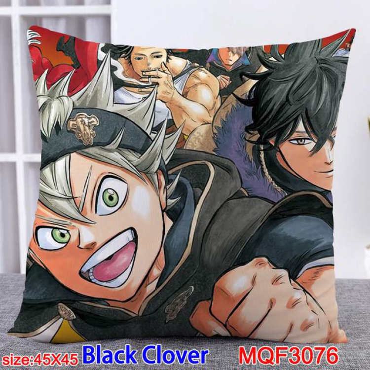 Black Clover Double-sided full color pillow dragon ball 45X45CM MQF 3076