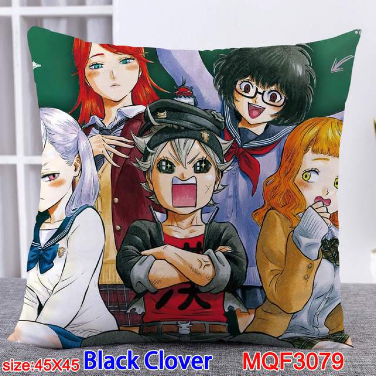 Black Clover Double-sided full color pillow dragon ball 45X45CM MQF 3079