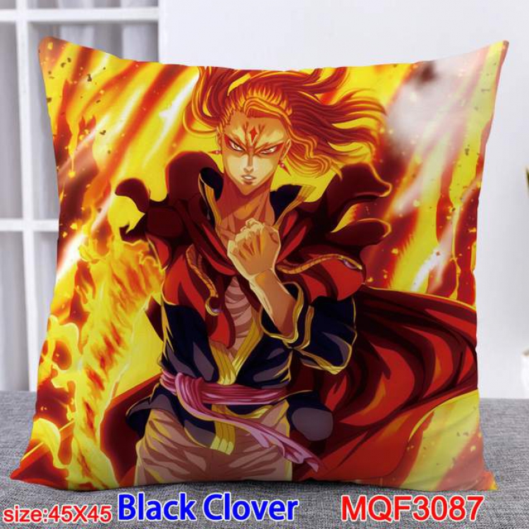 Black Clover Double-sided full color pillow dragon ball 45X45CM MQF 3087