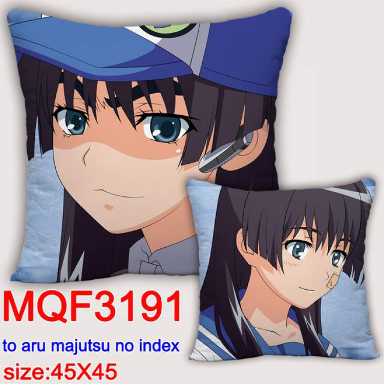 To Aru Kagaku no Railgun Double-sided full color pillow dragon ball 45X45CM MQF 3191