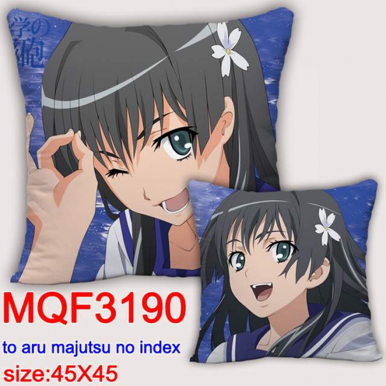 To Aru Kagaku no Railgun Double-sided full color pillow dragon ball 45X45CM MQF 3190