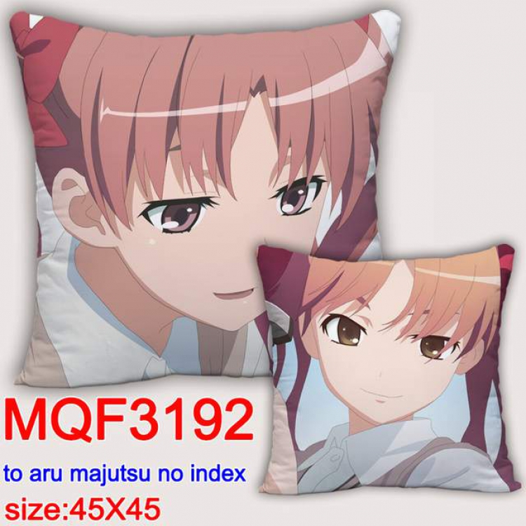 To Aru Kagaku no Railgun Double-sided full color pillow dragon ball 45X45CM MQF 3192