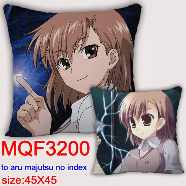 To Aru Kagaku no Railgun Double-sided full color pillow dragon ball 45X45CM MQF 3200