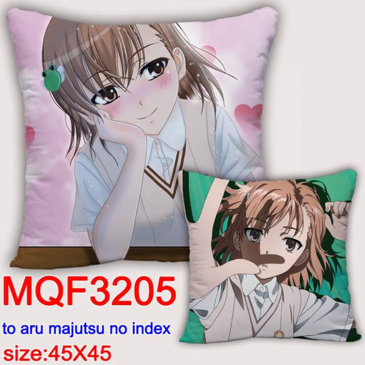 To Aru Kagaku no Railgun Double-sided full color pillow dragon ball 45X45CM MQF 3205