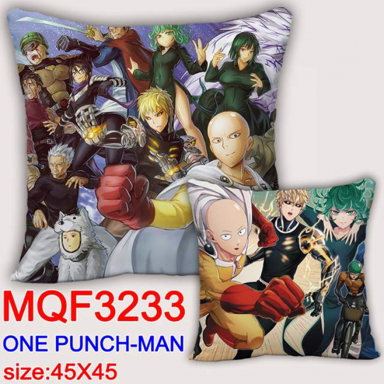 One Punch Man Double-sided full color pillow dragon ball 45X45CM MQF 3233