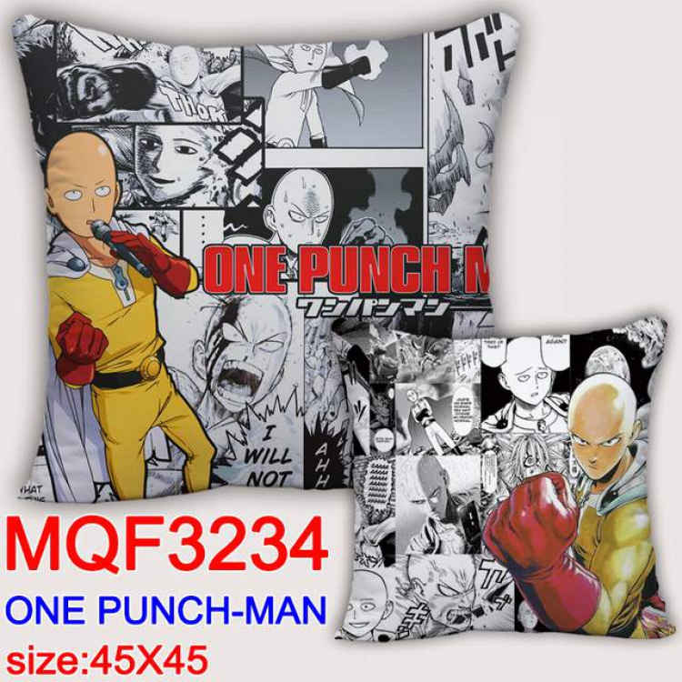 One Punch Man Double-sided full color pillow dragon ball 45X45CM MQF 3234