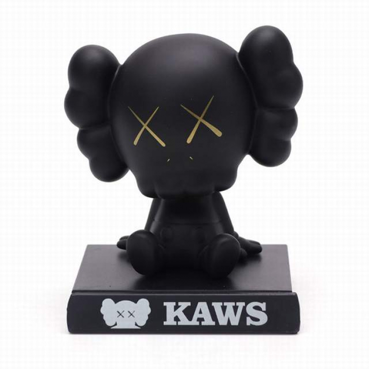 Kaws originalfake Prototype Trendy Black Doll Decoration Model 11CM