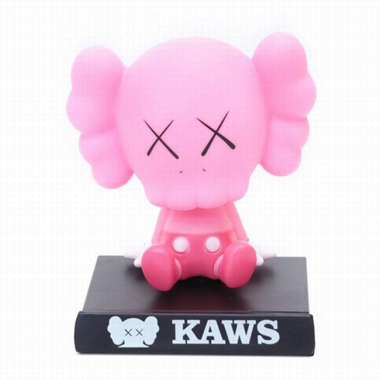 Kaws originalfake Prototype Trendy Pink Doll Decoration Model 11CM