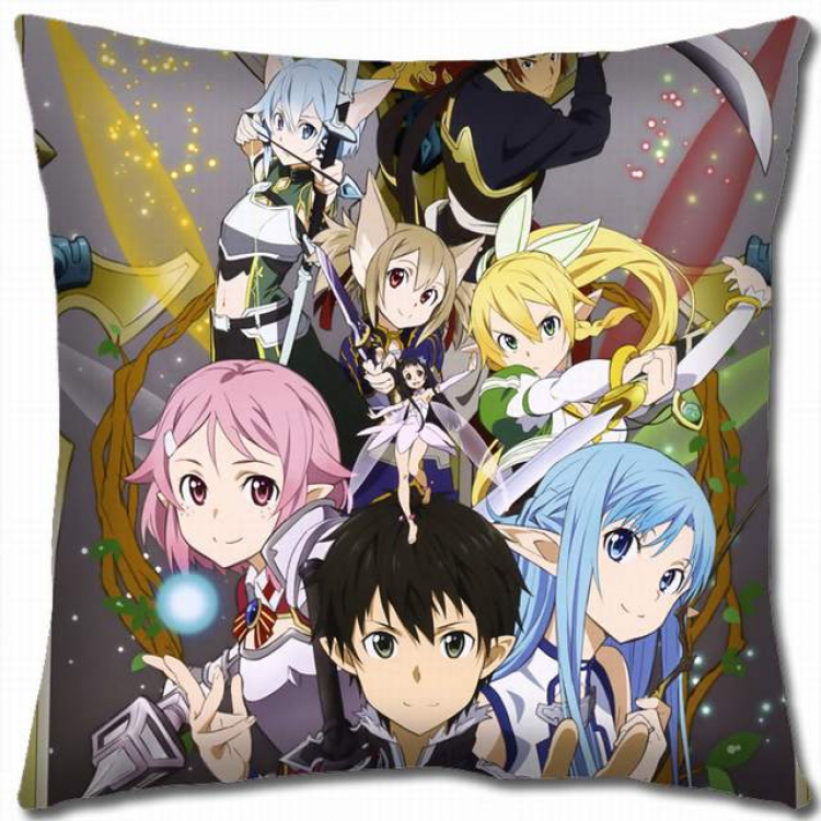 Sword Art Online Double-sided full color pillow cushion 45X45CM-d5-101 NO FILLING