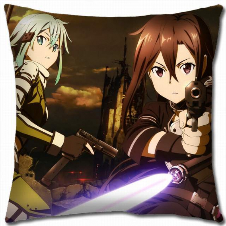 Sword Art Online Double-sided full color pillow cushion 45X45CM-d5-103 NO FILLING