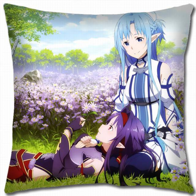 Sword Art Online Double-sided full color pillow cushion 45X45CM-d5-112 NO FILLING