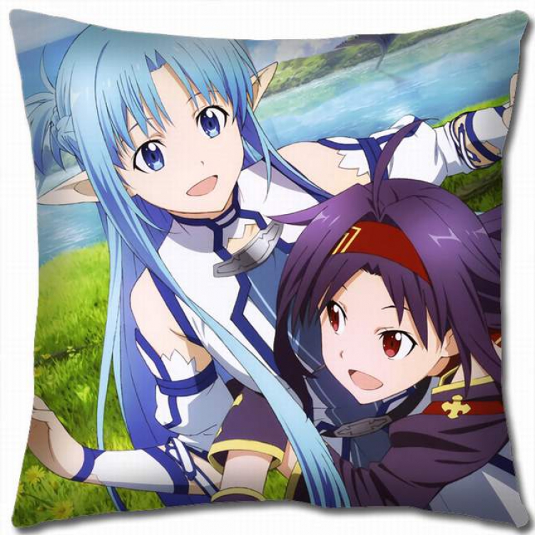 Sword Art Online Double-sided full color pillow cushion 45X45CM-d5-110 NO FILLING