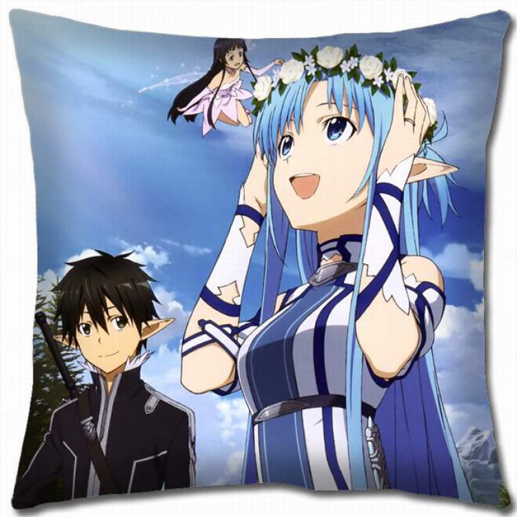 Sword Art Online Double-sided full color pillow cushion 45X45CM-d5-114A NO FILLING
