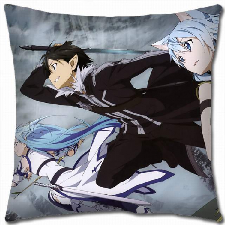 Sword Art Online Double-sided full color pillow cushion 45X45CM-d5-117 NO FILLING