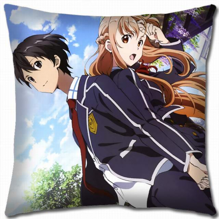 Sword Art Online Double-sided full color pillow cushion 45X45CM-d5-118 NO FILLING