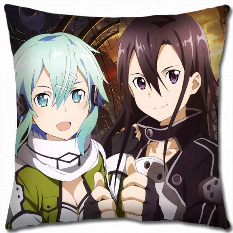 Sword Art Online Double-sided full color pillow cushion 45X45CM-d5-123A NO FILLING