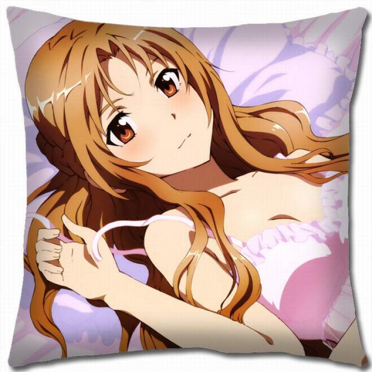 Sword Art Online Double-sided full color pillow cushion 45X45CM-d5-58 NO FILLING