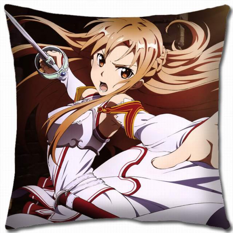 Sword Art Online Double-sided full color pillow cushion 45X45CM-d5-57 NO FILLING