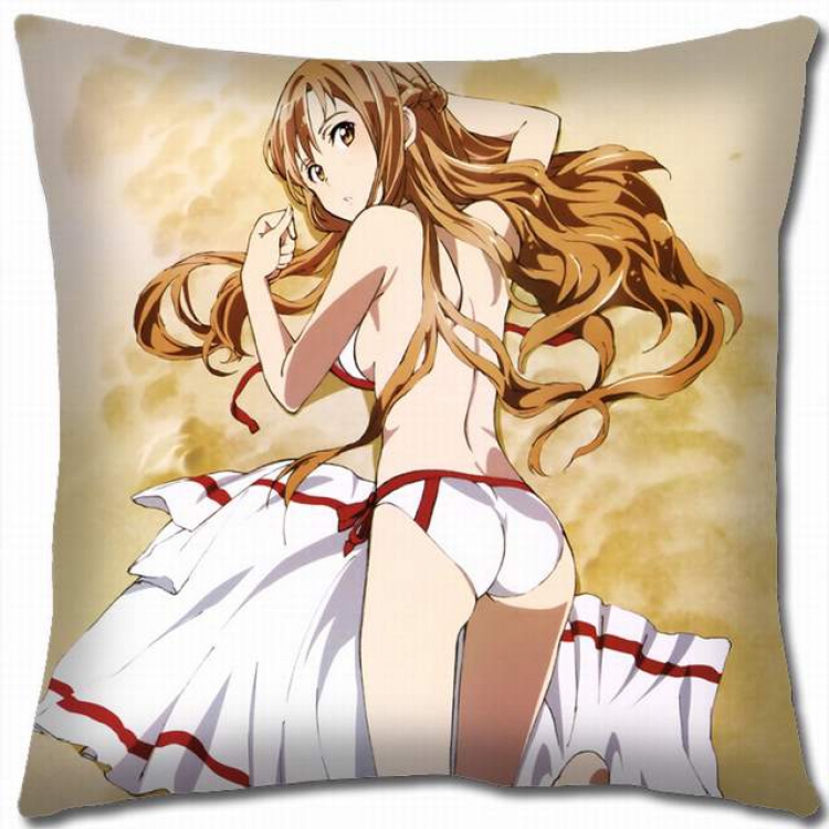 Sword Art Online Double-sided full color pillow cushion 45X45CM-d5-61 NO FILLING
