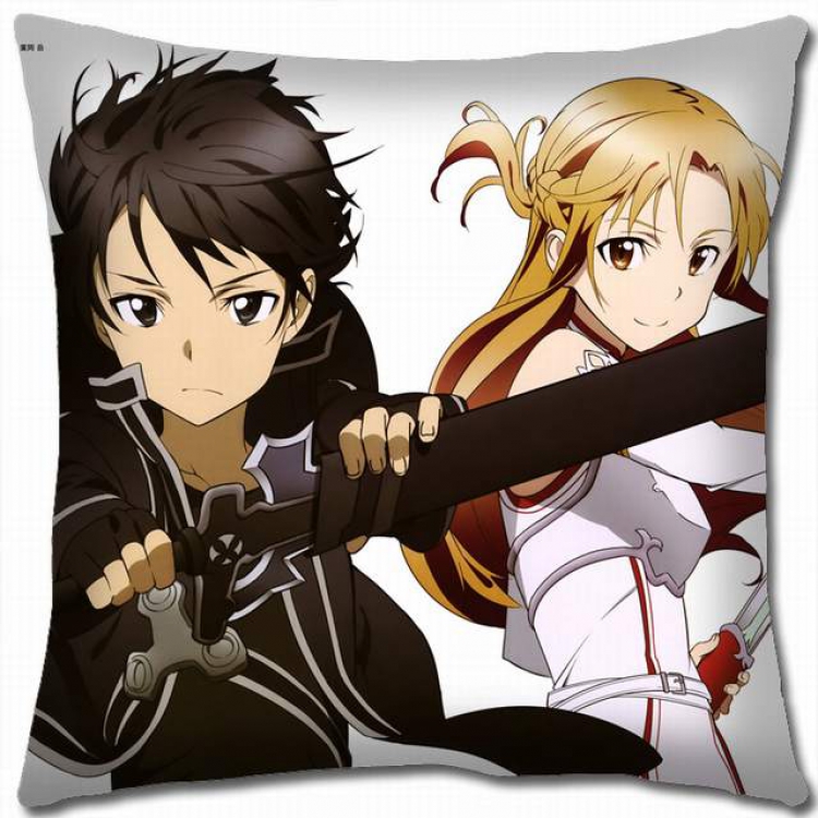 Sword Art Online Double-sided full color pillow cushion 45X45CM-d5-64 NO FILLING