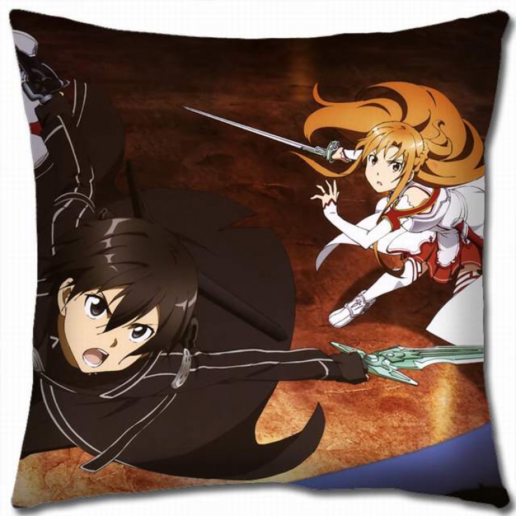 Sword Art Online Double-sided full color pillow cushion 45X45CM-d5-68 NO FILLING