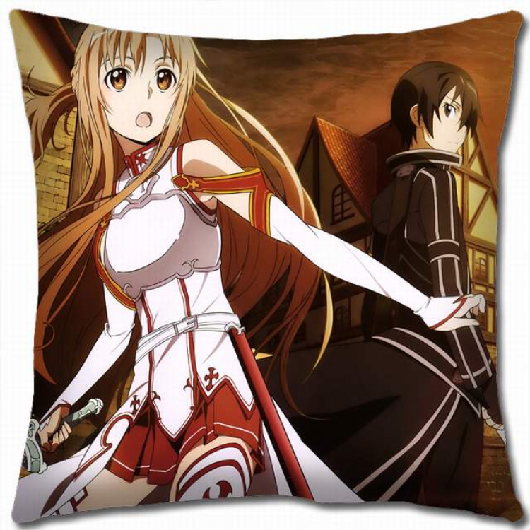 Sword Art Online Double-sided full color pillow cushion 45X45CM-d5-65 NO FILLING