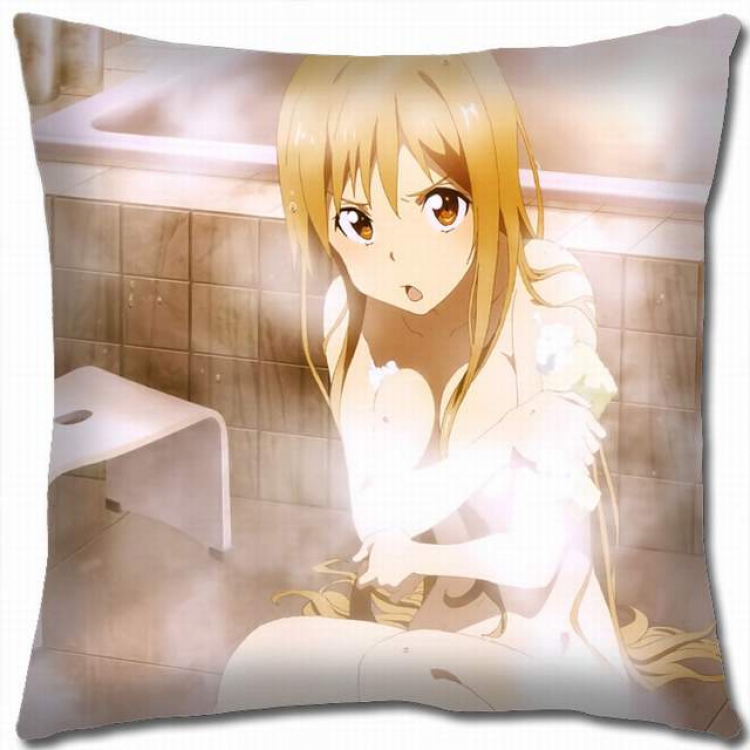 Sword Art Online Double-sided full color pillow cushion 45X45CM-d5-74 NO FILLING