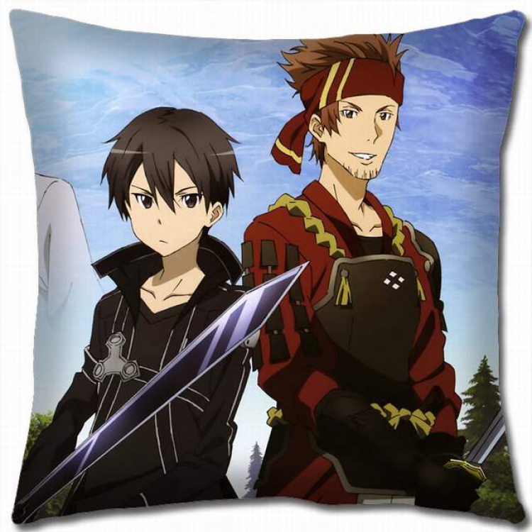 Sword Art Online Double-sided full color pillow cushion 45X45CM-d5-70 NO FILLING