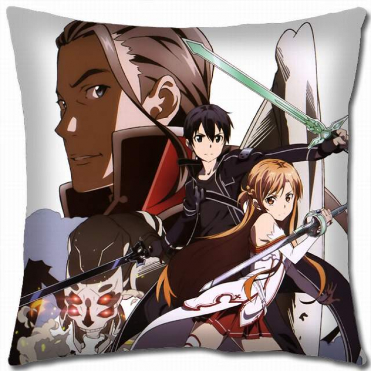 Sword Art Online Double-sided full color pillow cushion 45X45CM-d5-71 NO FILLING