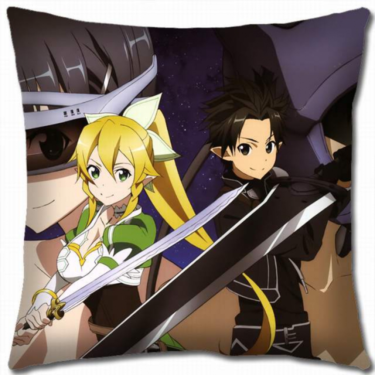 Sword Art Online Double-sided full color pillow cushion 45X45CM-d5-76 NO FILLING