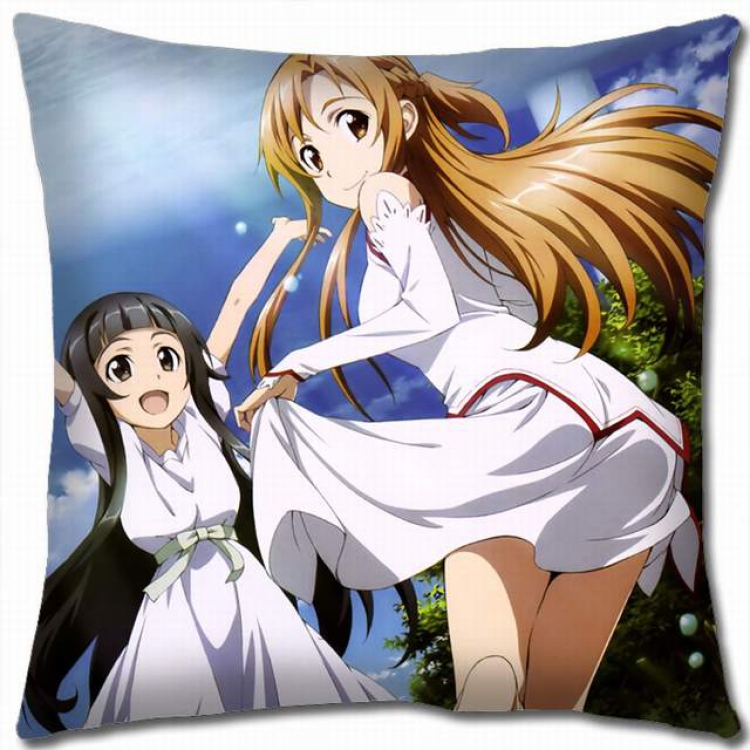 Sword Art Online Double-sided full color pillow cushion 45X45CM-d5-77A NO FILLING
