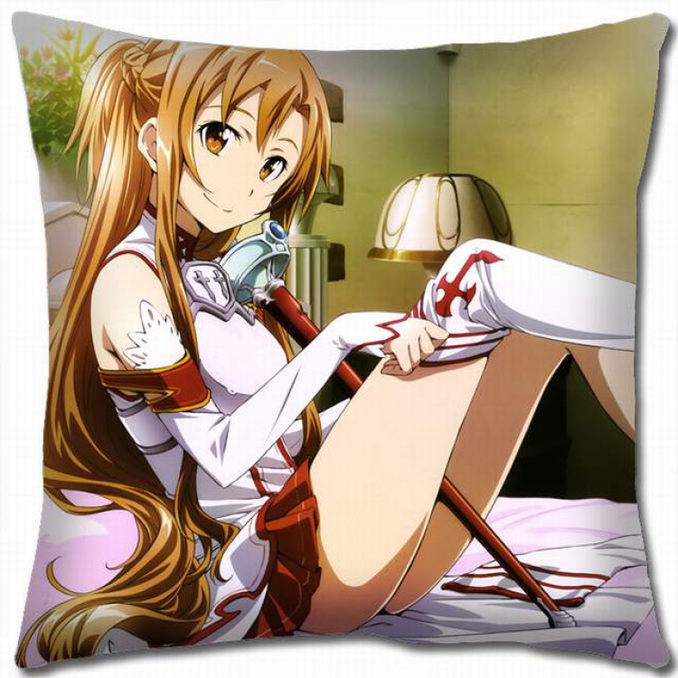 Sword Art Online Double-sided full color pillow cushion 45X45CM-d5-75 NO FILLING