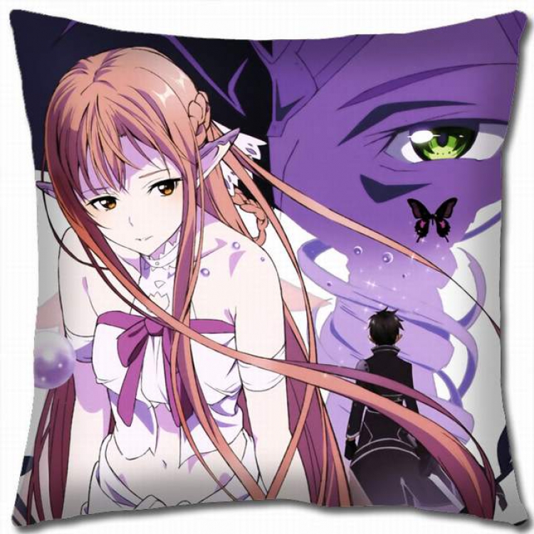 Sword Art Online Double-sided full color pillow cushion 45X45CM-d5-81 NO FILLING
