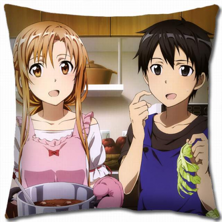 Sword Art Online Double-sided full color pillow cushion 45X45CM-d5-78 NO FILLING