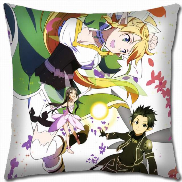 Sword Art Online Double-sided full color pillow cushion 45X45CM-d5-2B NO FILLING