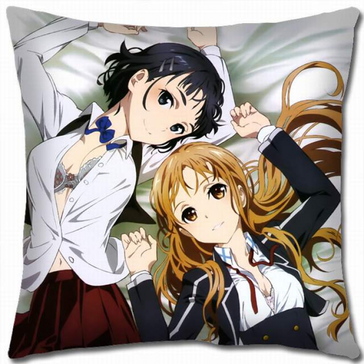 Sword Art Online Double-sided full color pillow cushion 45X45CM-d5-89A NO FILLING