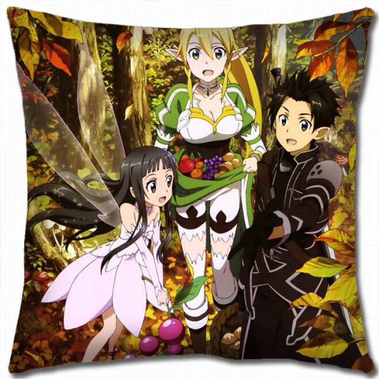 Sword Art Online Double-sided full color pillow cushion 45X45CM-d5-92A NO FILLING