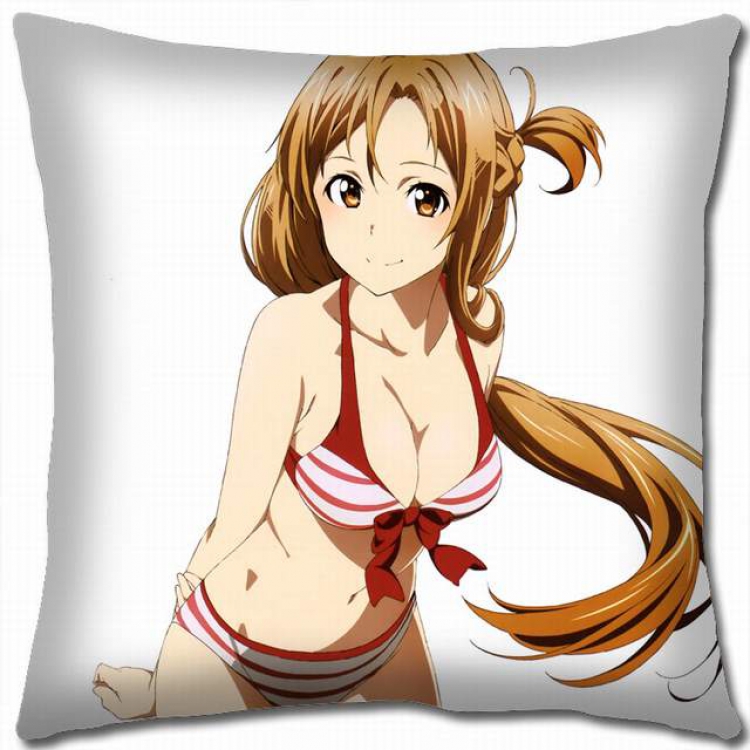 Sword Art Online Double-sided full color pillow cushion 45X45CM-d5-93A NO FILLING