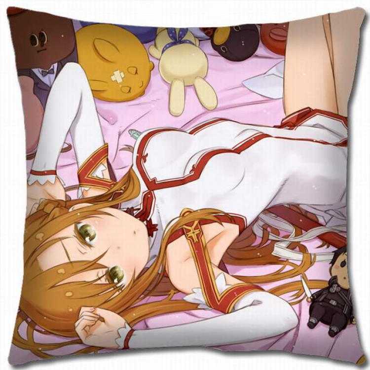 Sword Art Online Double-sided full color pillow cushion 45X45CM-d5-99 NO FILLING